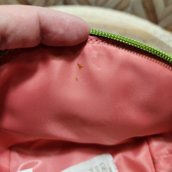 NWT BAEKGAARD Genuine Leather Apple & Coral Clamshell Travel Case w/ Tag  L - Picture 9 of 9